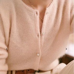 Sezane Gaspard sweater in nude, size XS